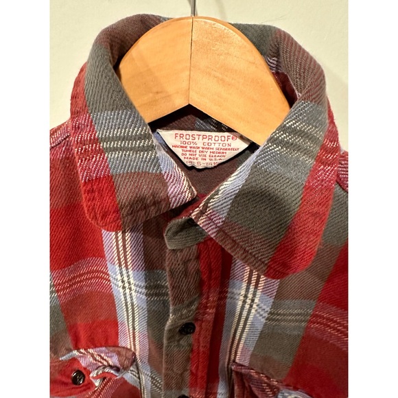 Frost-Proof Plaid Long-Sleeved Flannel Cotton Buttoned Down Boyfriend Style Top - Picture 15 of 16